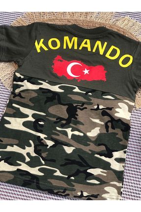 ست بالاتنه و پائین تنه خاکی بچه گانه بافتنی tinitins - کد 839460207