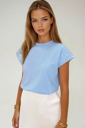 بلوز رنگی زنانه ساده VAGGON - کد 937286000