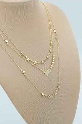 گردنبند استیل ( فولاد ) زرد زنانه استیل (فولاد) XUPING JEWELRY - کد 887078943