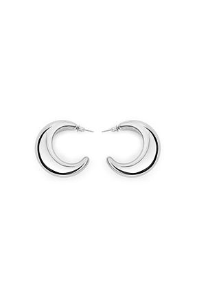 گوشواره جواهر طوسی فلزی Twist - کد 920506905