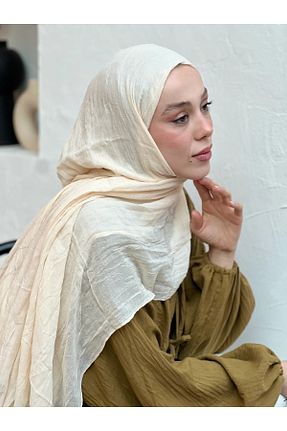 شال رنگی زنانه پنبه پلی استر AMİNENESİL - کد 937314319
