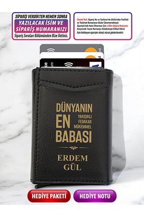 جا کارتی مشکی زنانه چرم مصنوعی LAZZERS HEDİYELİK - کد 937317865