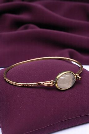 دستبند جواهر صورتی زنانه سنگ طبیعی NBS Beautiful Naturel Stones - کد 937328034