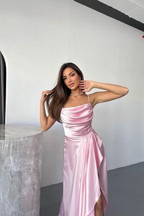 لباس صورتی زنانه بافتنی İyem Abiye - کد 937317224
