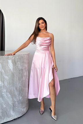لباس صورتی زنانه بافتنی İyem Abiye - کد 937317224