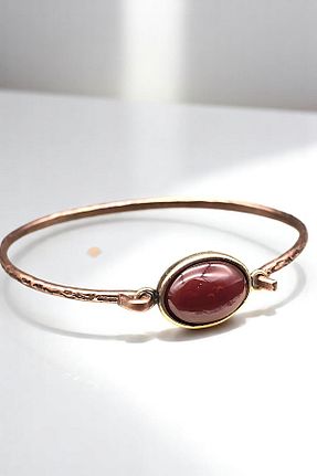 دستبند جواهر قرمز زنانه سنگ طبیعی NBS Beautiful Naturel Stones - کد 937362344
