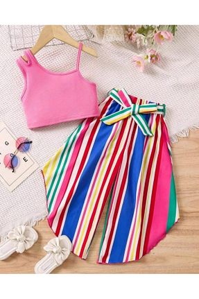 ست بالاتنه و پائین تنه قهوه ای بچه گانه بافتنی ELONKİDS - کد 937376310