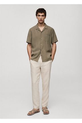 پیراهن خاکی مردانه مودال MANGO - کد 924137360