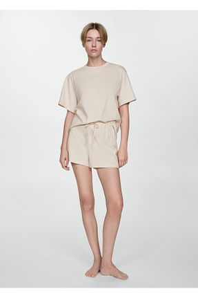 پائین تنه راحتی نباتی زنانه پنبه ای MANGO - کد 924137415