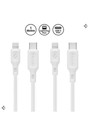 کابل شارژر سفید Spigen - کد 896544147