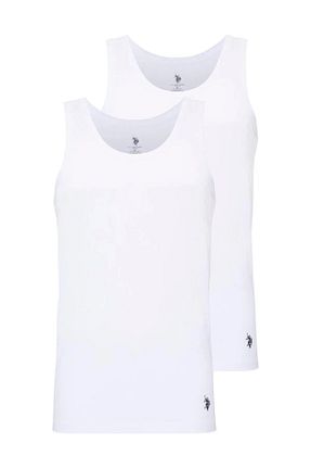 رکابی سفید مردانه پنبه ای U.S. Polo Assn. - کد 653222715