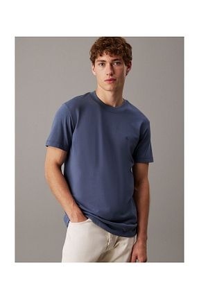 تیشرت طوسی مردانه Fitted Calvin Klein - کد 917793648