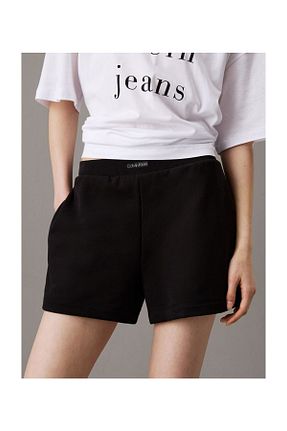 شلوارک و برمودا مشکی زنانه پنبه ای Calvin Klein - کد 933359440