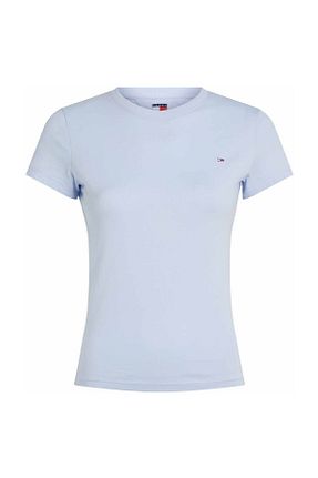 تیشرت سفید زنانه یقه دوچرخه Tommy Jeans - کد 901836976