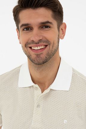تیشرت بژ مردانه اسلیم فیت Pierre Cardin - کد 122711684