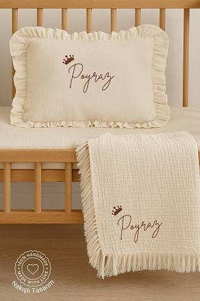 روکش بالش بژ Minytrendy - کد 937514049