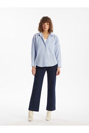 پیراهن رنگی زنانه یقه پیراهنی LC Waikiki - کد 941068179