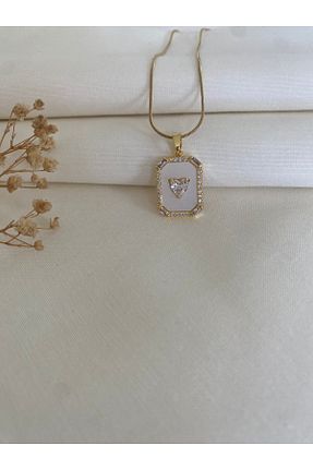 گردنبند استیل ( فولاد ) زرد زنانه استیل (فولاد) VELMORIA - کد 897393862