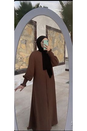 کلاه و ابایا قهوه ای زنانه پلی استر NAKŞİDİL - کد 239105487