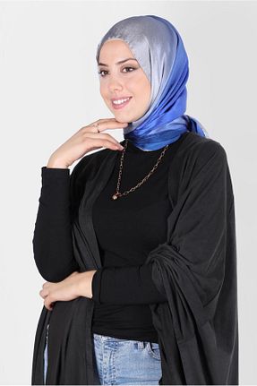 شال سرمه ای زنانه پلی استر Alvina - کد 801726481