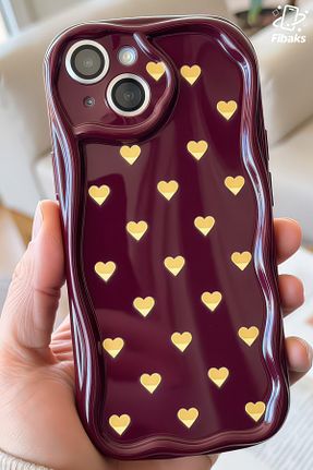 کاور و قاب زرشکی iPhone 13 Fibaks - کد 932737888