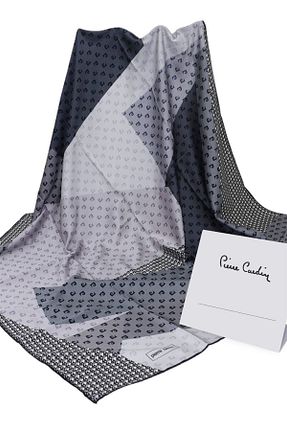 روسری طوسی پلی استر Pierre Cardin - کد 158436900