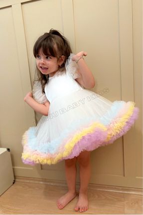 لباس سفید بچه گانه بافت penu baby kids - کد 744337189