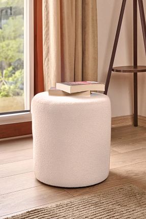 پوف و نیمکت بژ 42 x 42 BUGİ HOME COLLECTİON - کد 937439288