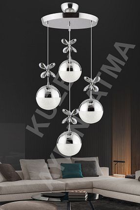 لوستر بژ فلزی KUZEY AYDINLATMA - کد 773057963