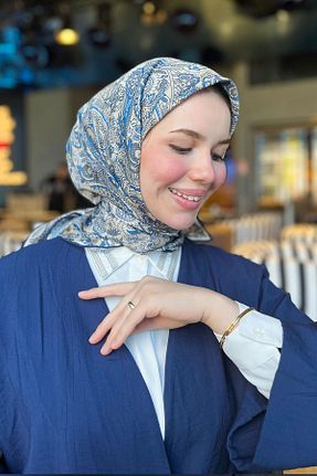 روسری رنگی پلی استر Sultan Eşarp - کد 937439753
