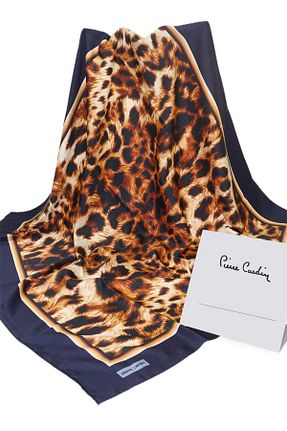 روسری قهوه ای پلی استر Pierre Cardin - کد 158439111