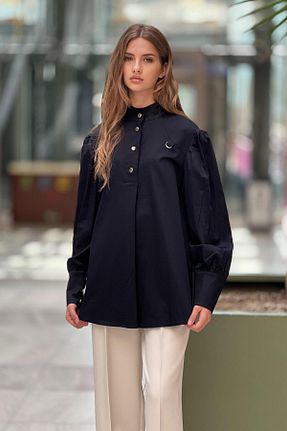 پیراهن مشکی زنانه اورسایز Nuss - کد 866829358