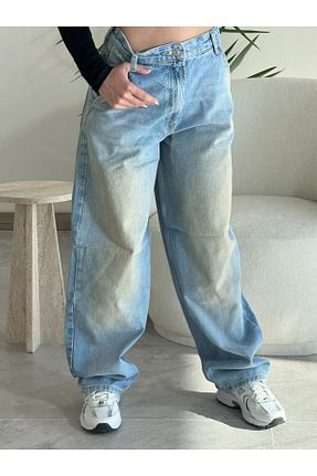 شلوار جین آبی زنانه پاچه لوله تفنگی Kyra Studios - کد 937459024