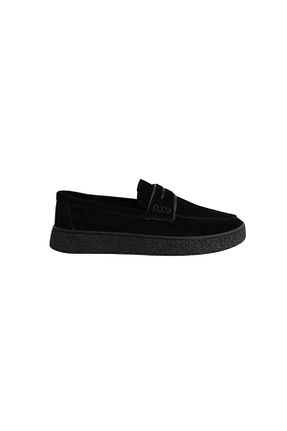 کفش لوفر مشکی مردانه نبوک Greyybull Shoes - کد 932680089