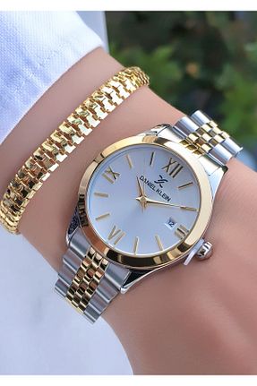 ساعت مچی طلائی زنانه 36-40 میلی متر Daniel Klein - کد 350883200