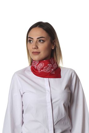 دستمال گردن قرمز زنانه پلی استر Modabutik - کد 36958725