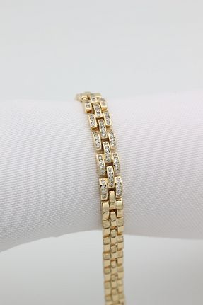 دستبند استیل (فولاد) زرد زنانه استیل ضد زنگ XUPING JEWELRY - کد 815676871