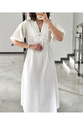 لباس سفید زنانه بافتنی AÈC PRIVÈ - کد 937462640