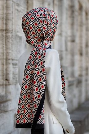 شال زرشکی زنانه Medine İpeği Vissona - کد 571646865