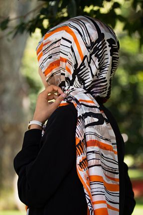 شال نارنجی زنانه Vissona - کد 270703501