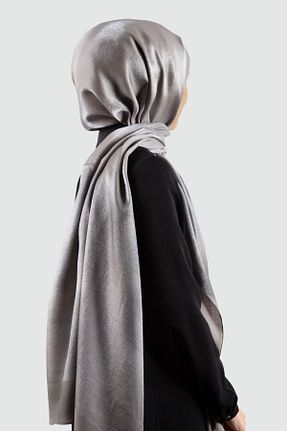 شال طوسی زنانه پلی استر Vissona - کد 635912536