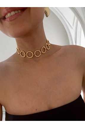 چوکر زرد Hoop jewelery - کد 928645332
