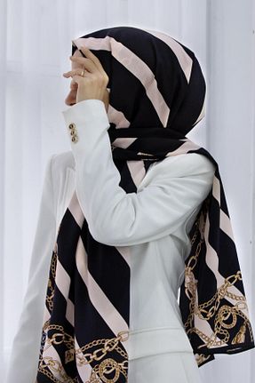 شال مشکی زنانه Medine İpeği Vissona - کد 469664756