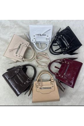 کیف دوشی بژ زنانه چرم مصنوعی MyLina Shoes - کد 937481017