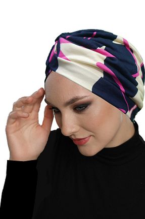 کلاه شنای حجاب سرمه ای زنانه fidan bone - کد 937487470