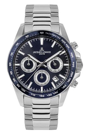 ساعت مچی سرمه ای مردانه 41 میلی متر Jacques Lemans - کد 785245466