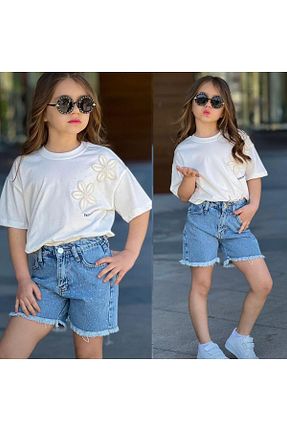 ست بالاتنه و پائین تنه نباتی بچه گانه جین AtegeWear - کد 937681395