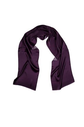 دستمال گردن بنفش زنانه ابریشم Vissona - کد 789343176
