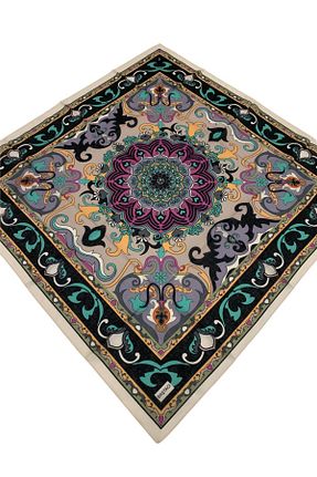 روسری رنگی پنبه ای Baştacı - کد 937495042