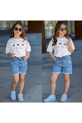 ست بالاتنه و پائین تنه نباتی بچه گانه جین AtegeWear - کد 937684088